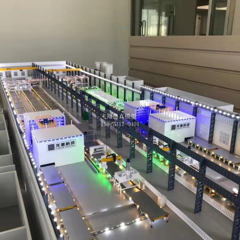 廠房內部設備模型